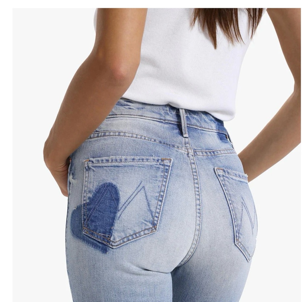 MOTHER High Rise Light Blue Jeans